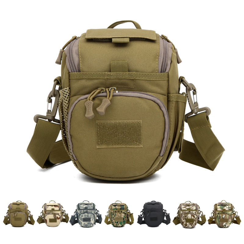 Spacious Camo Shoulder Camera Bag