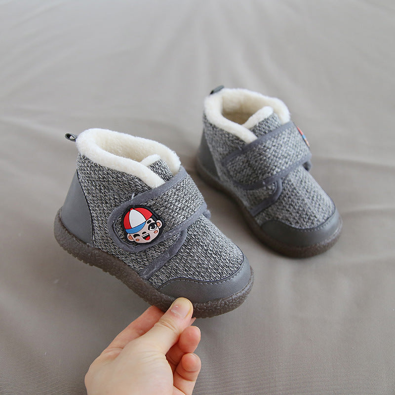 Plush baby snow boots