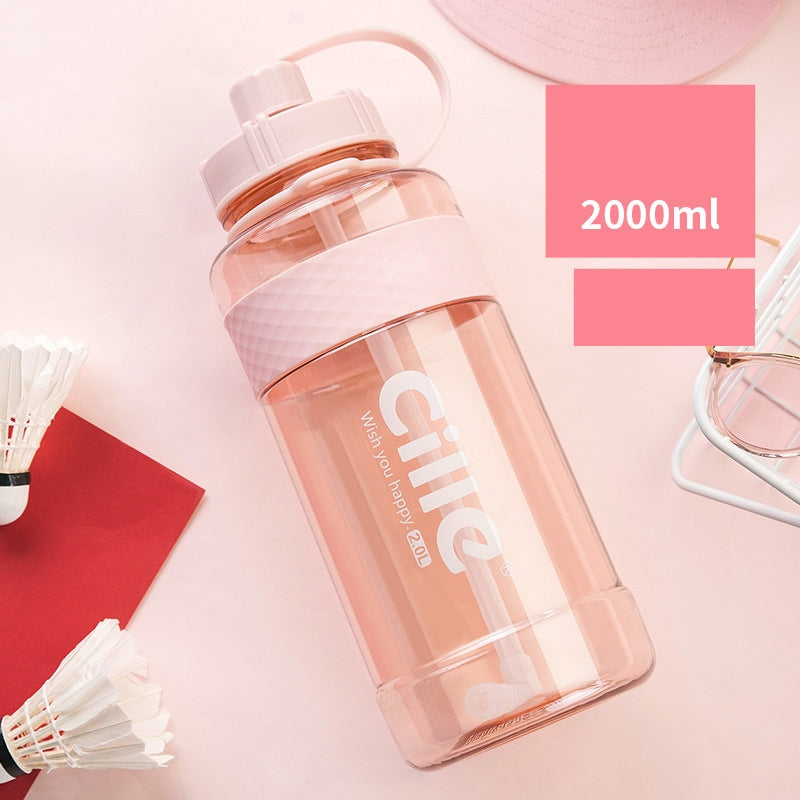 Portable Water Bottle with Straw