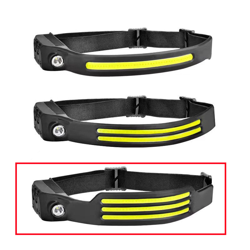 LED Induction Riding Headlamp Flashlight