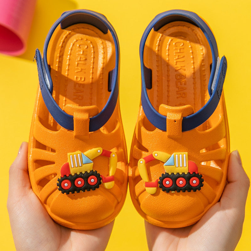 Boys Beach Shoes Female Baby Plastic Jelly Sandals