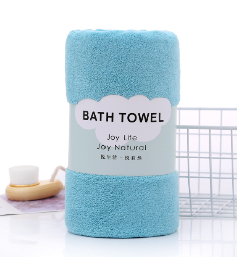  Coral Fleece Microfiber Bath Towel