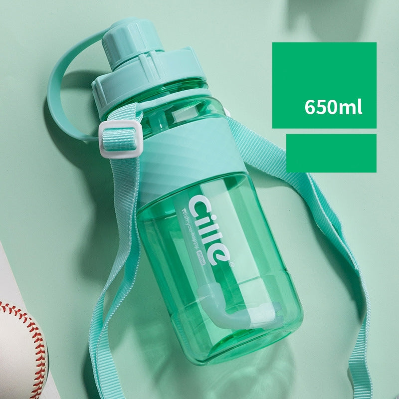 Portable Water Bottle with Straw