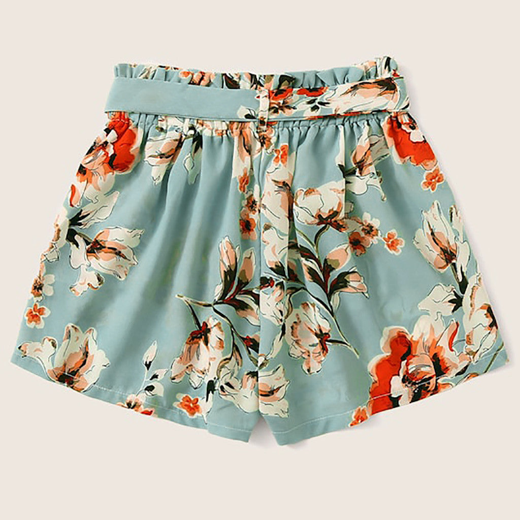 Printed ladies quick-drying beach shorts