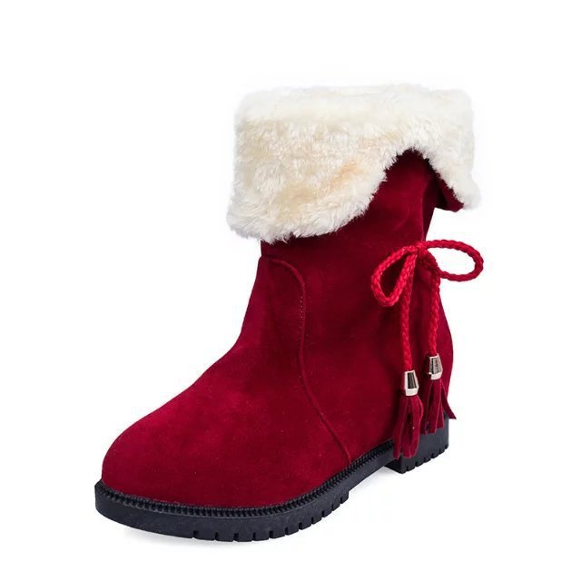 Ladies plus fleece snow boots