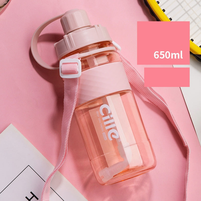 Portable Water Bottle with Straw