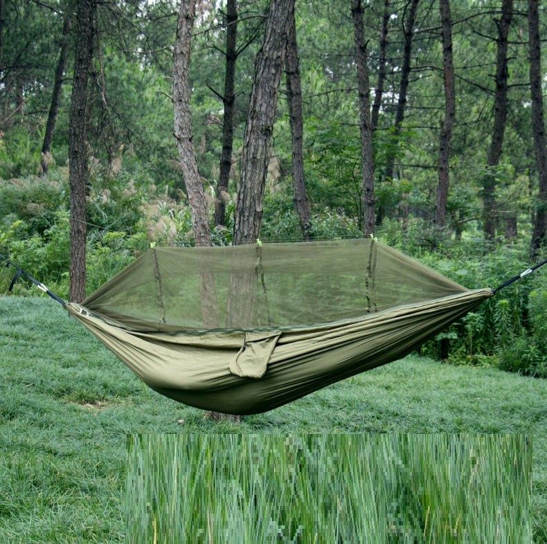 Mosquito-Proof Double Hammock with Densified Mesh