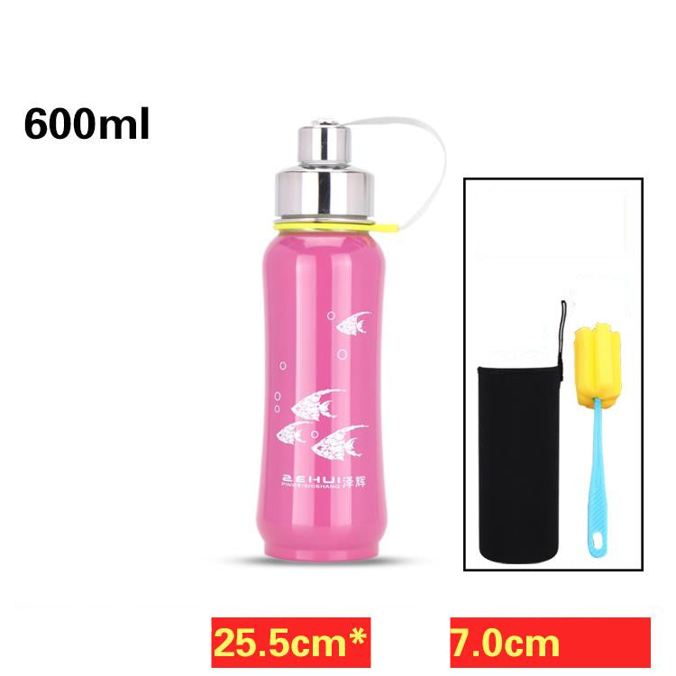 Travel-Friendly Stainless Steel Water Bottle with Thermal Insulation for Hot and Cold Drinks