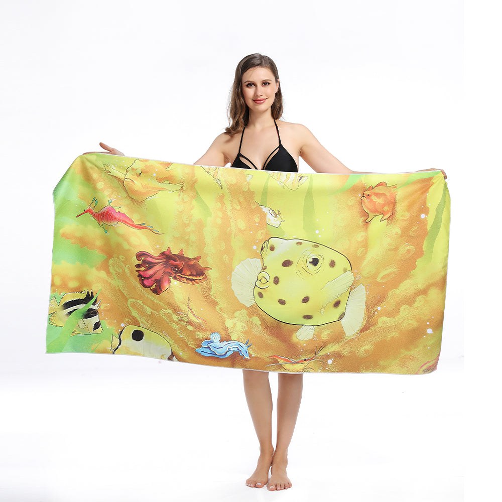 Unique and Vibrant Digital Printed Beach Towel