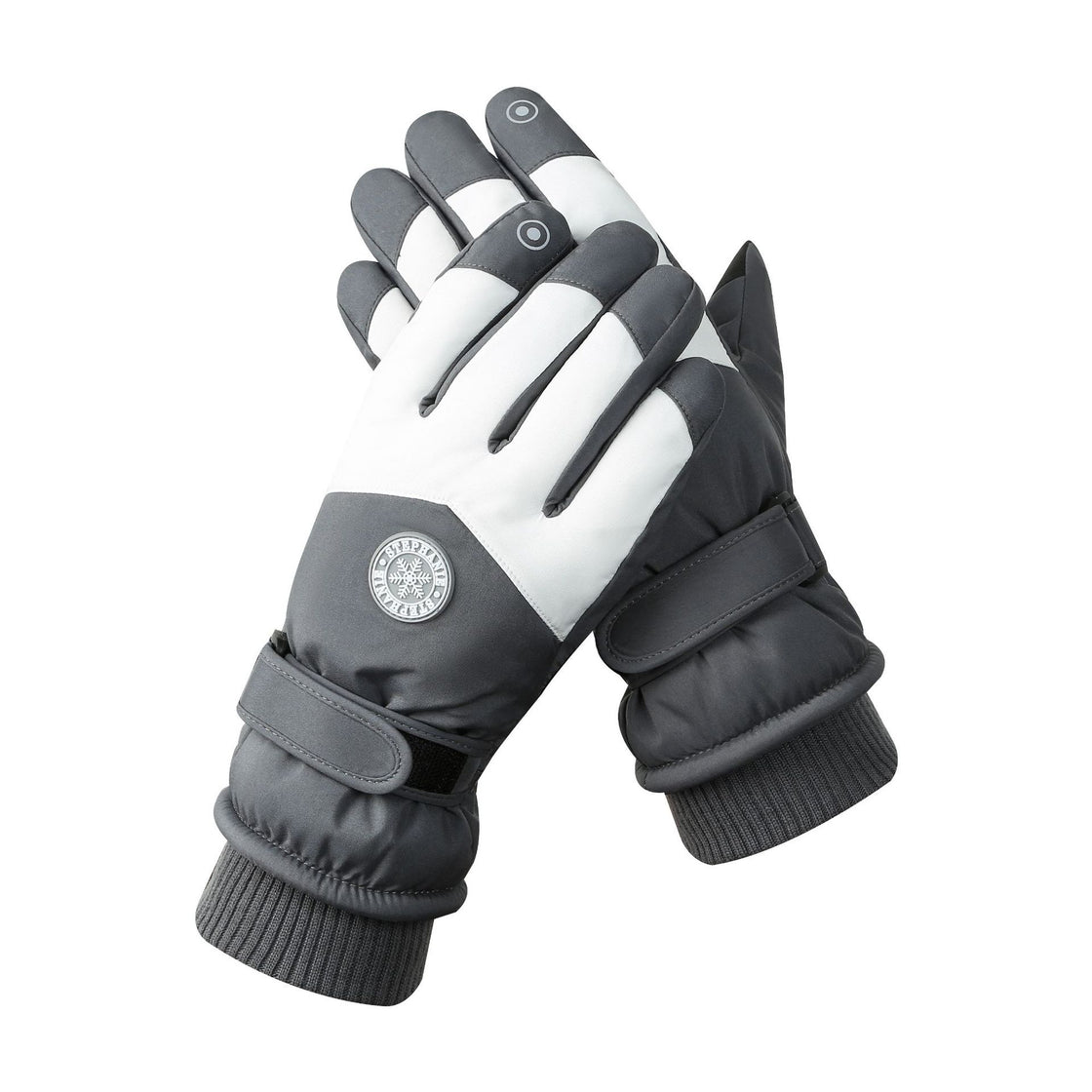 Men's And Women's Outdoor Cycling Can Touch The Screen Warm Plus Velvet Gloves