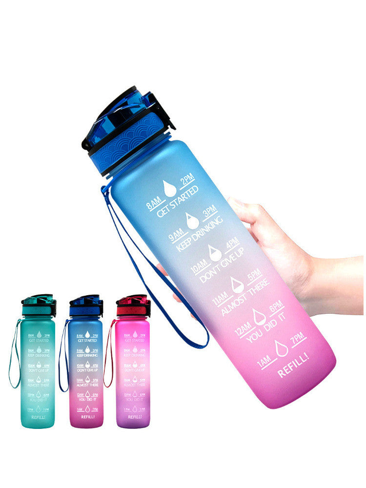  Transparent Flask Water Bottle with Kawaii Design and Infuser Feature