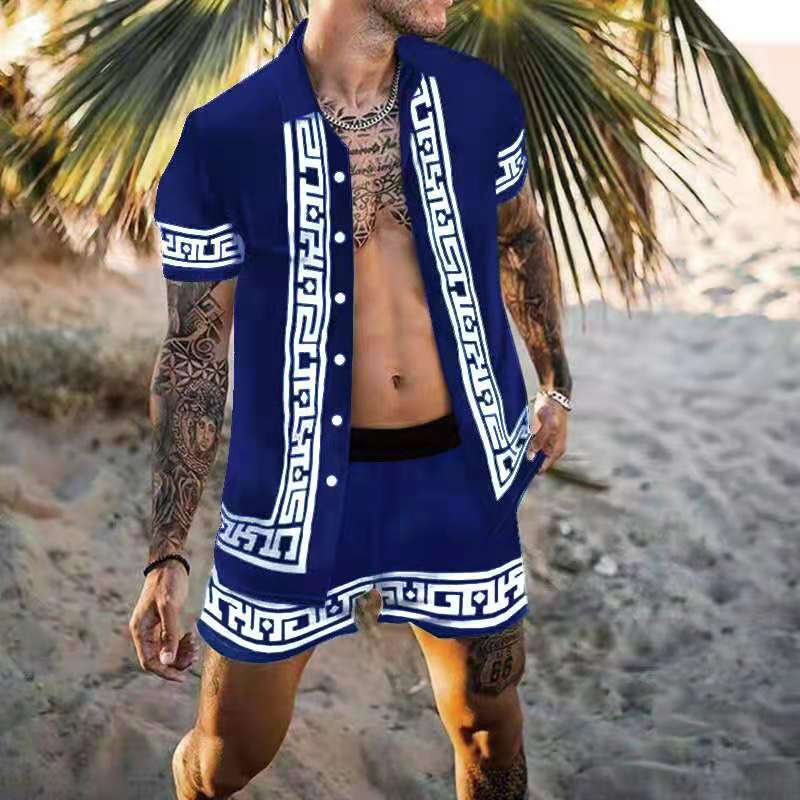 Beach Suit Short Sleeve Shirt