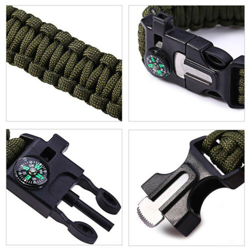 survival bracelet with compass