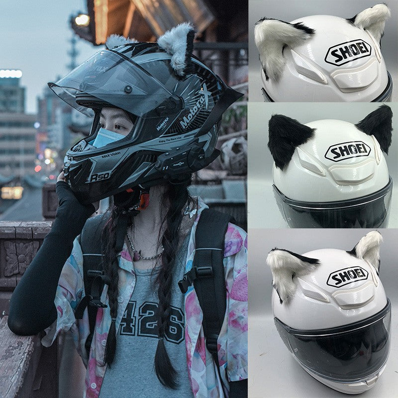 Three-Dimensional Cat Ear Ski Helmet Accessories