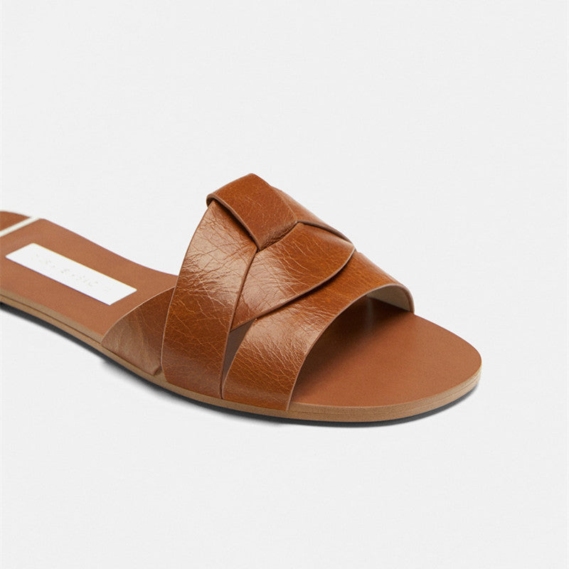 Flat Sandals And Slippers Summer Simple Beach Sandals For Outer Wear