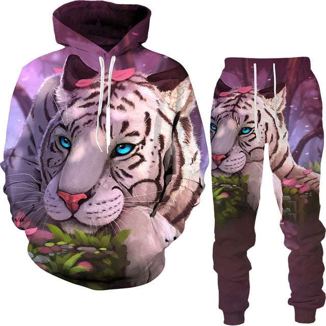 Autumn Tracksuit Men's Digital D Lion King Print Men's