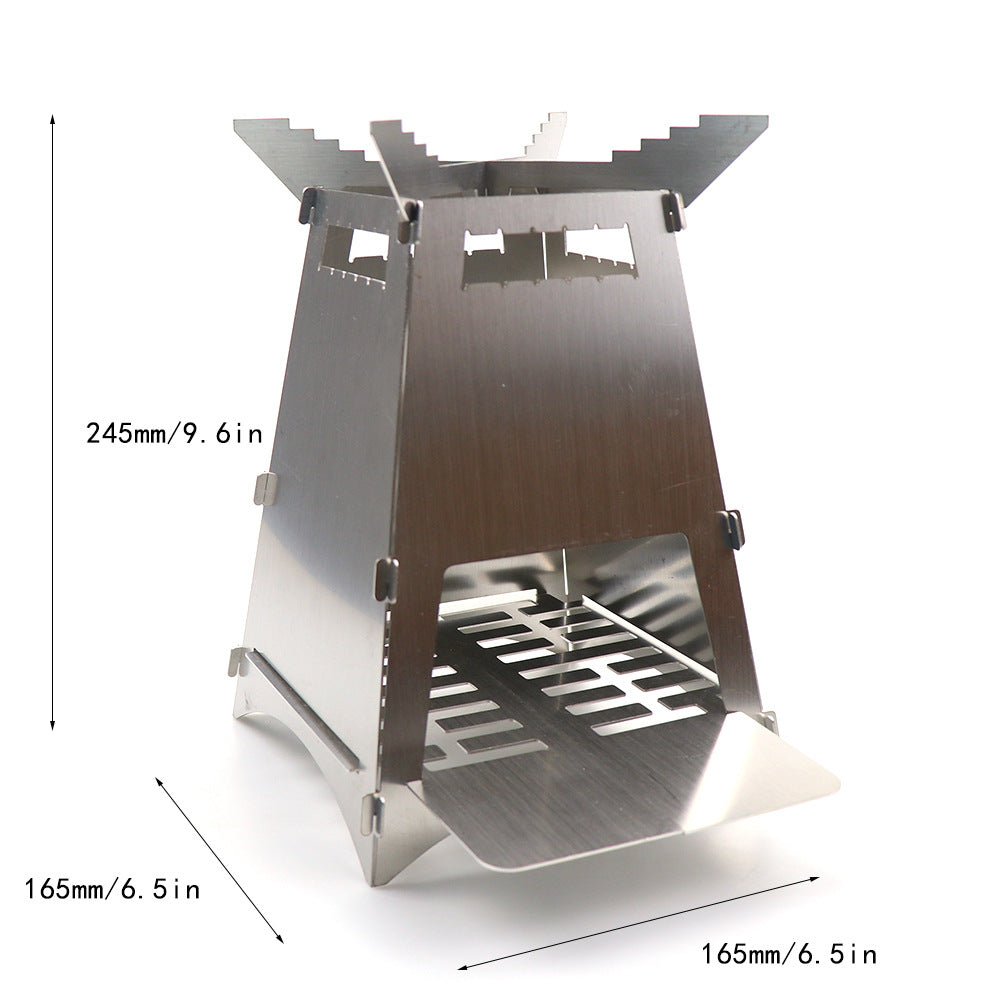 Eco-Friendly Foldable Wood Stove for Sustainable Camping