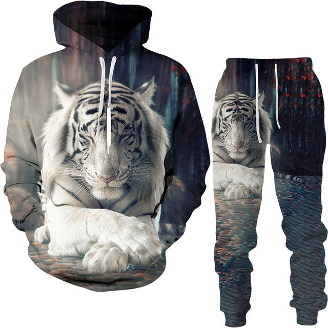 Autumn Tracksuit Men's Digital D Lion King Print Men's