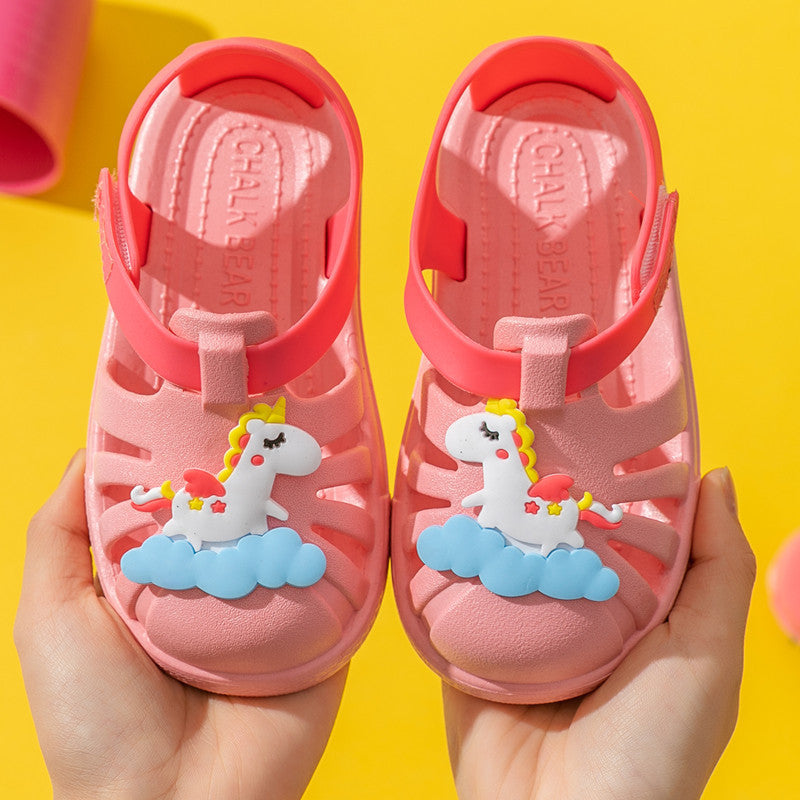 Boys Beach Shoes Female Baby Plastic Jelly Sandals