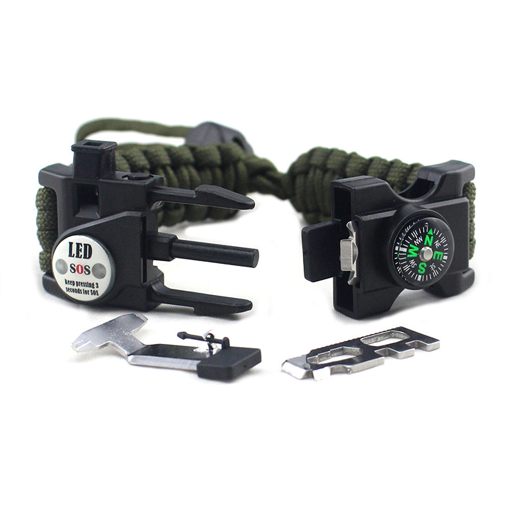 survival bracelet for camping, hiking, fishing and hunting