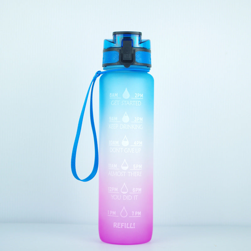 Lightweight 1000ml Water Bottle with Comfortable Handle and Kawaii Design