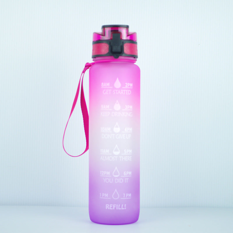 BPA-Free 1000ml Water Bottle with Infuser and Cute Kawaii Design