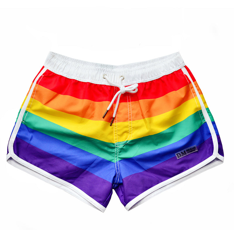 Rainbow Swimwear Men Swim Shorts Beach Swimming Trunks