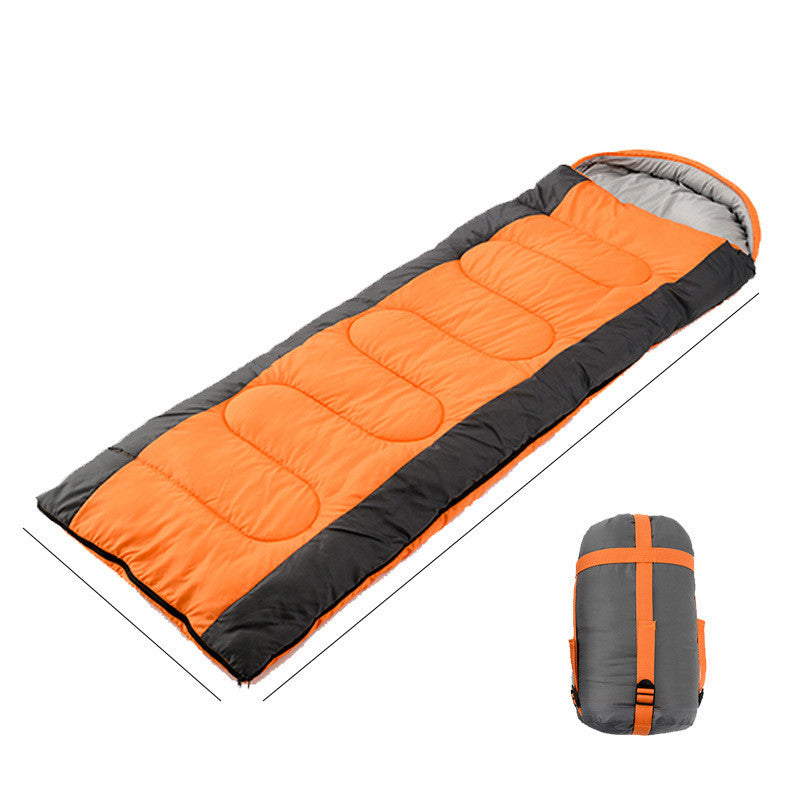 Interlocking hooded Envelope sleeping bag