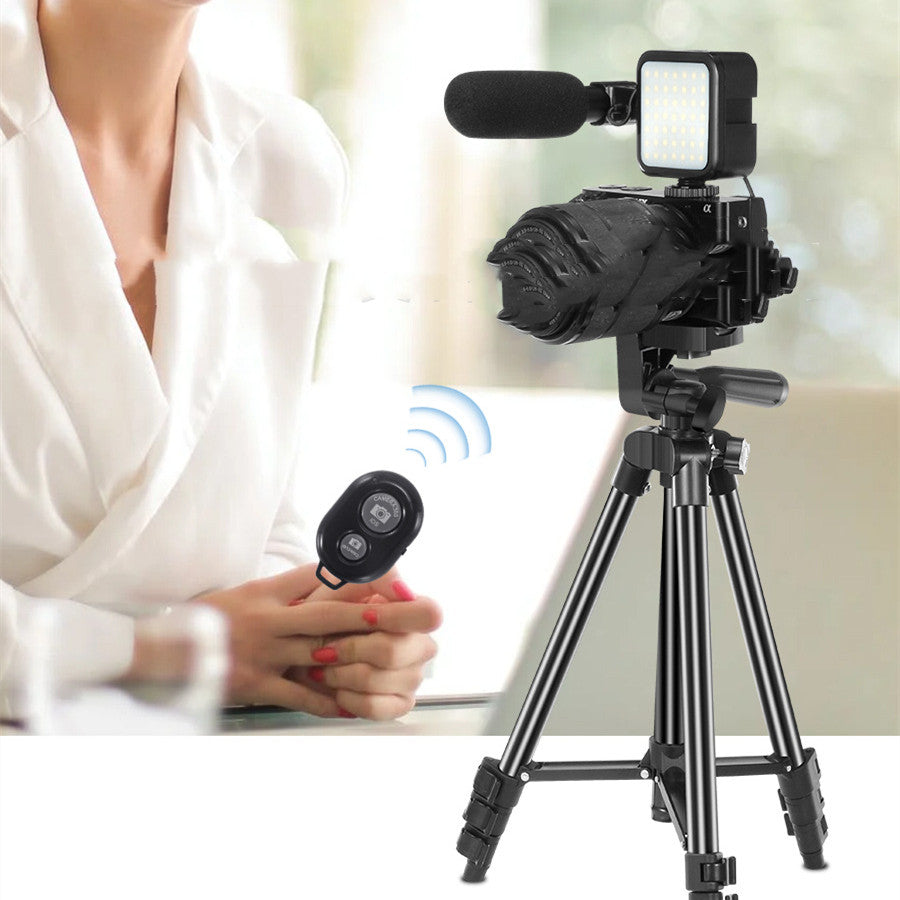 Universal Phone Holder Tripod with LED light