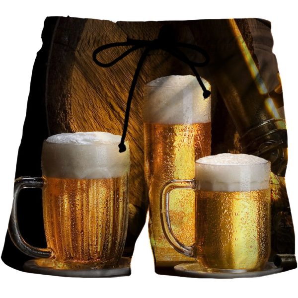 Shorts Casual 3d Digital Printing Beach Pants Men's Shorts