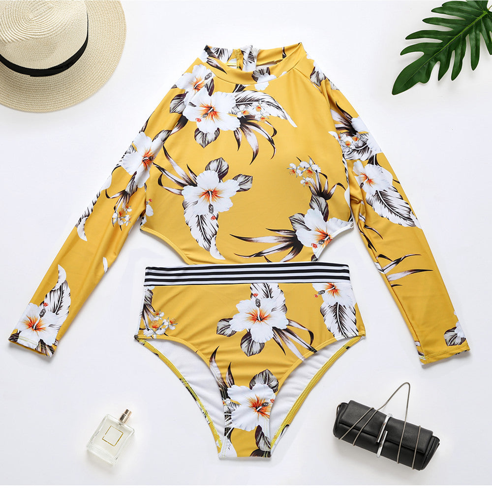 Long-sleeved Swimsuit Sunscreen Surfing Suit