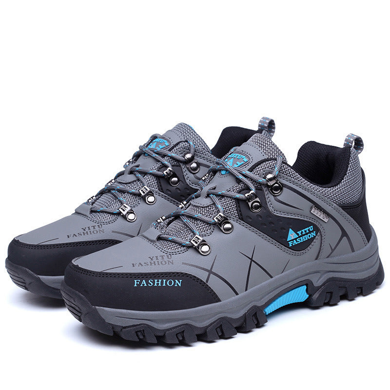 Casual Men's Leather Shoes for Outdoor Sports