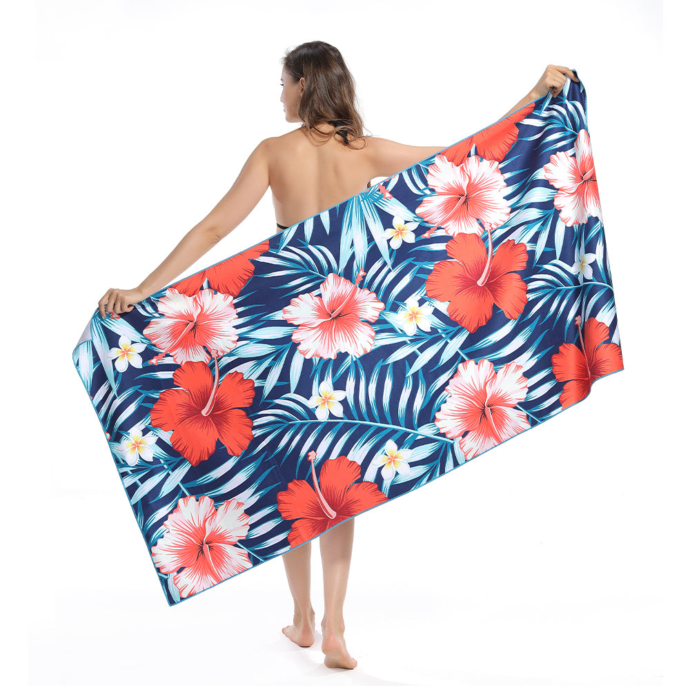 Quick-Drying and Lightweight Printed Beach Towel