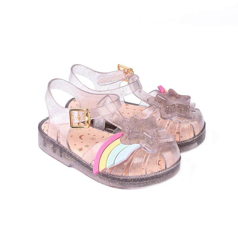 Princess Children's Baby Jelly Crystal Sandals Non Slip Beach