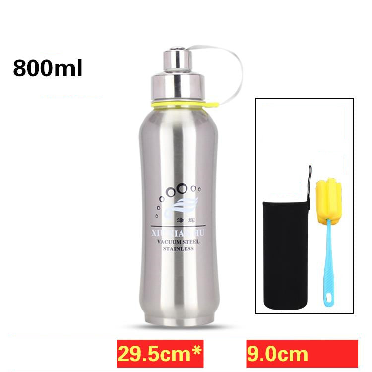 Stainless Steel Water Bottle with Thermal Insulation for Hot and Cold Drinks