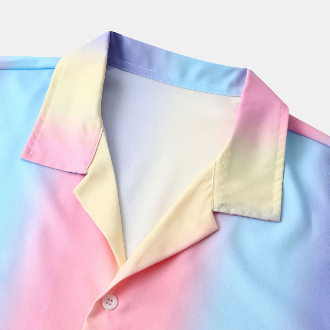 Men's Shirt Beach Casual Gradient Strips