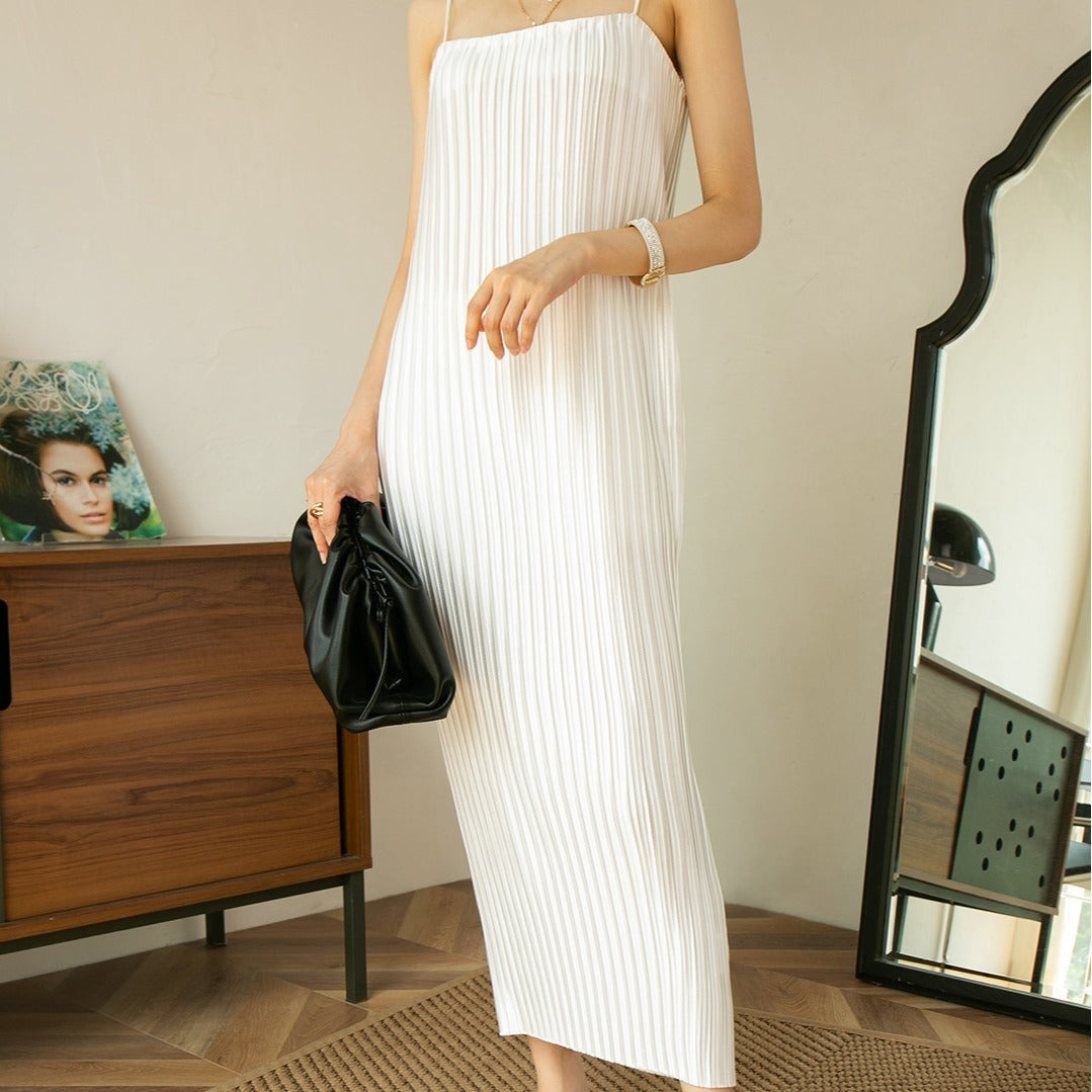 Seaside Resort Beach Collarbone One Shoulder Dress